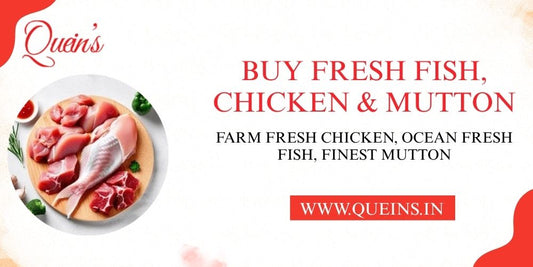 Buy Fresh Fish, Chicken & Mutton in Faridabad with Queins