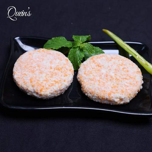 Prawns Burger Patty – Juicy, Ready-to-Cook (500 gms - 10-14 Pcs) Queins's