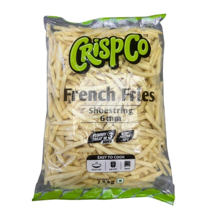CrispCo French Fries – Straight Cut 9mm (2.5 kg)